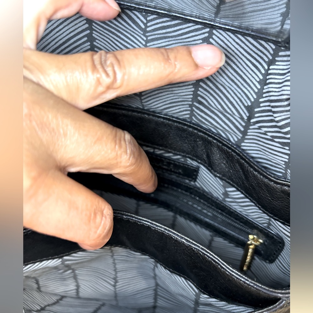 Black Leather BCBG MaxAzria Shoulder/Clutch Bag - Picture 10 of 10